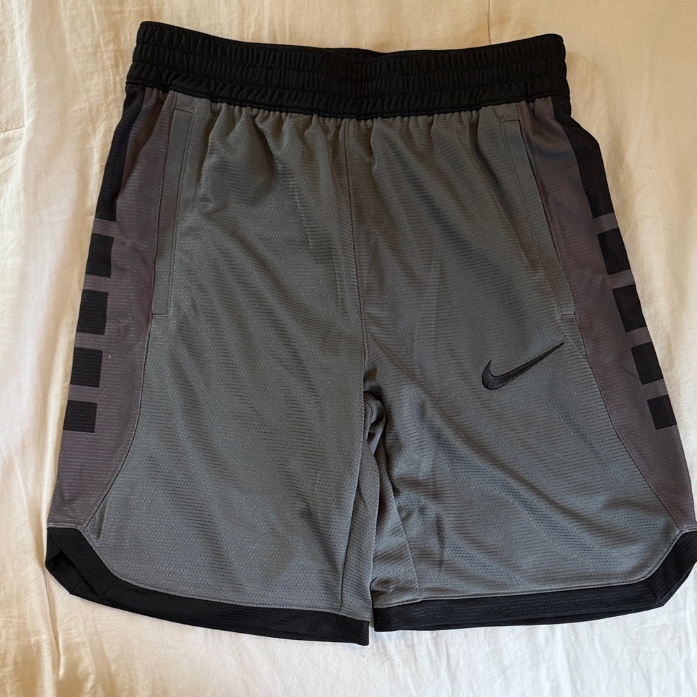 Nike Men's Black and Gray Athletic Shorts